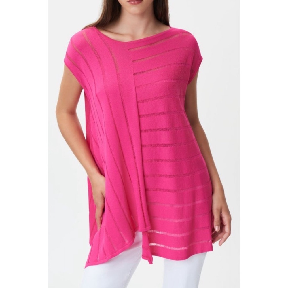 Joseph Ribkoff Women's pink Asymmetrical Tunic